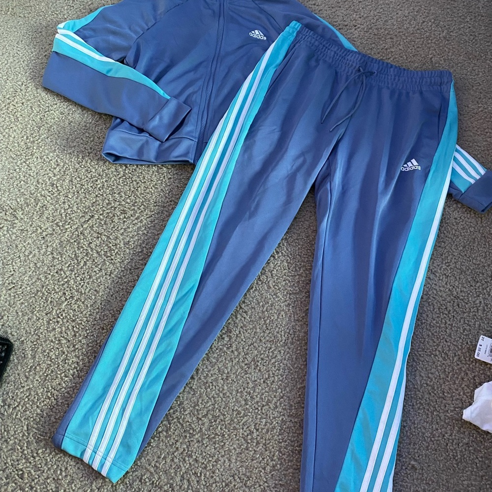 Adidas women’s Blue and Teal Tracksuit
